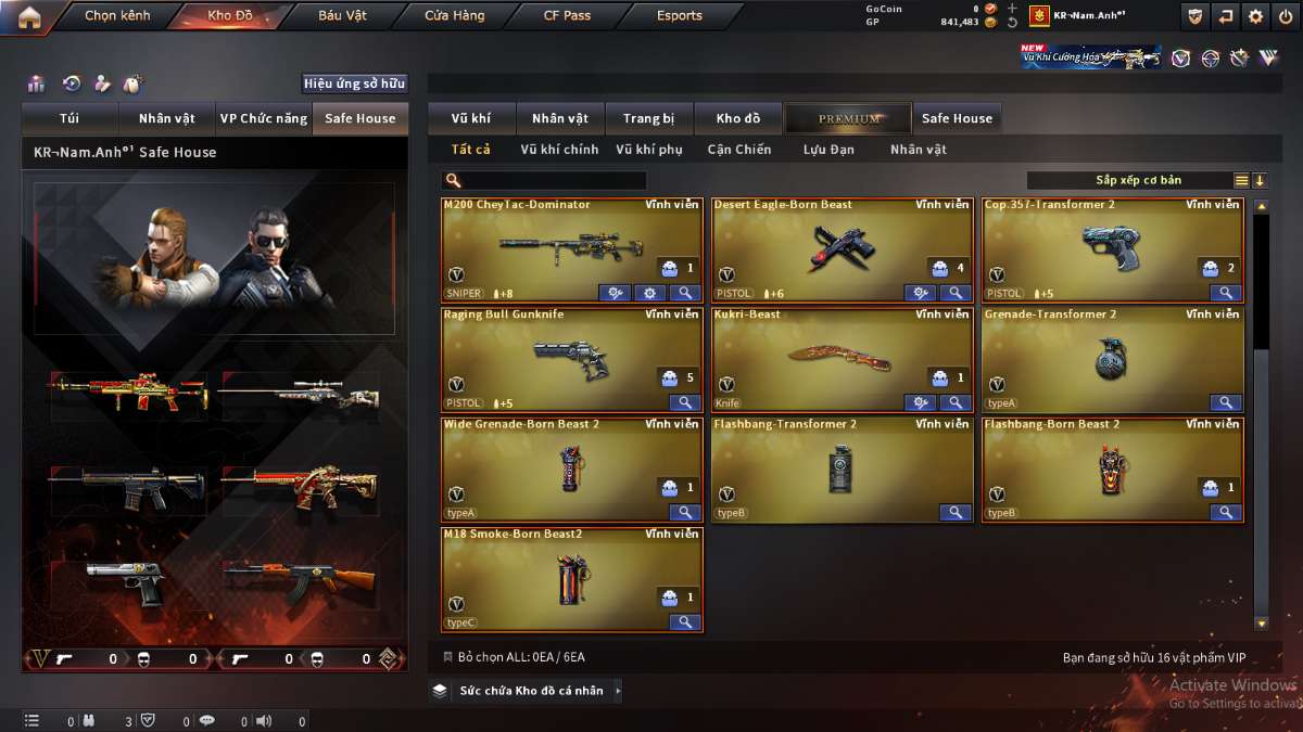 shop acc cf uy tin gia re